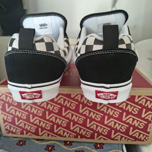 Vans Black and White Checkered Sneakers - Picture 4 of 6